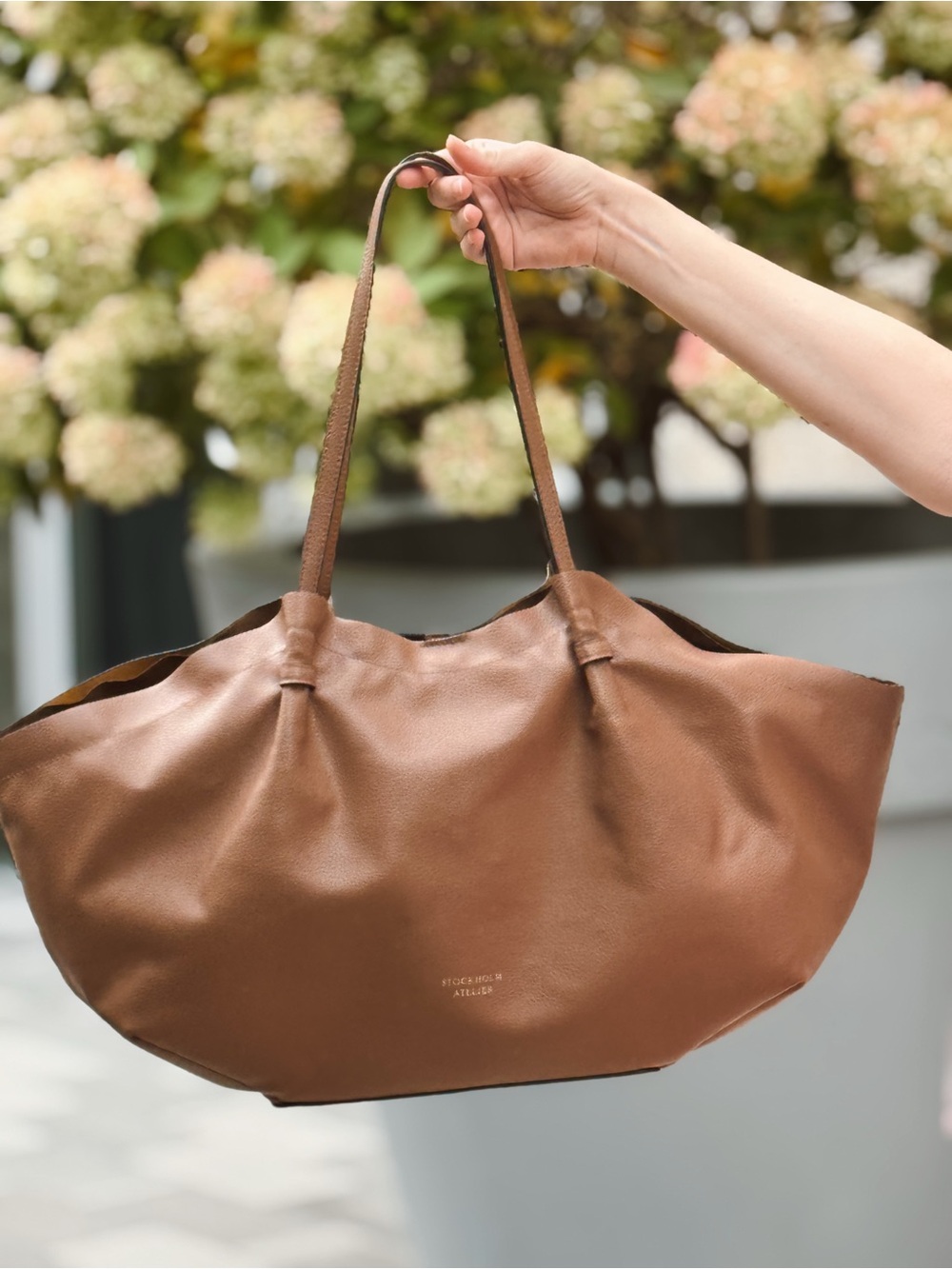 Brown Leather Tote Bag